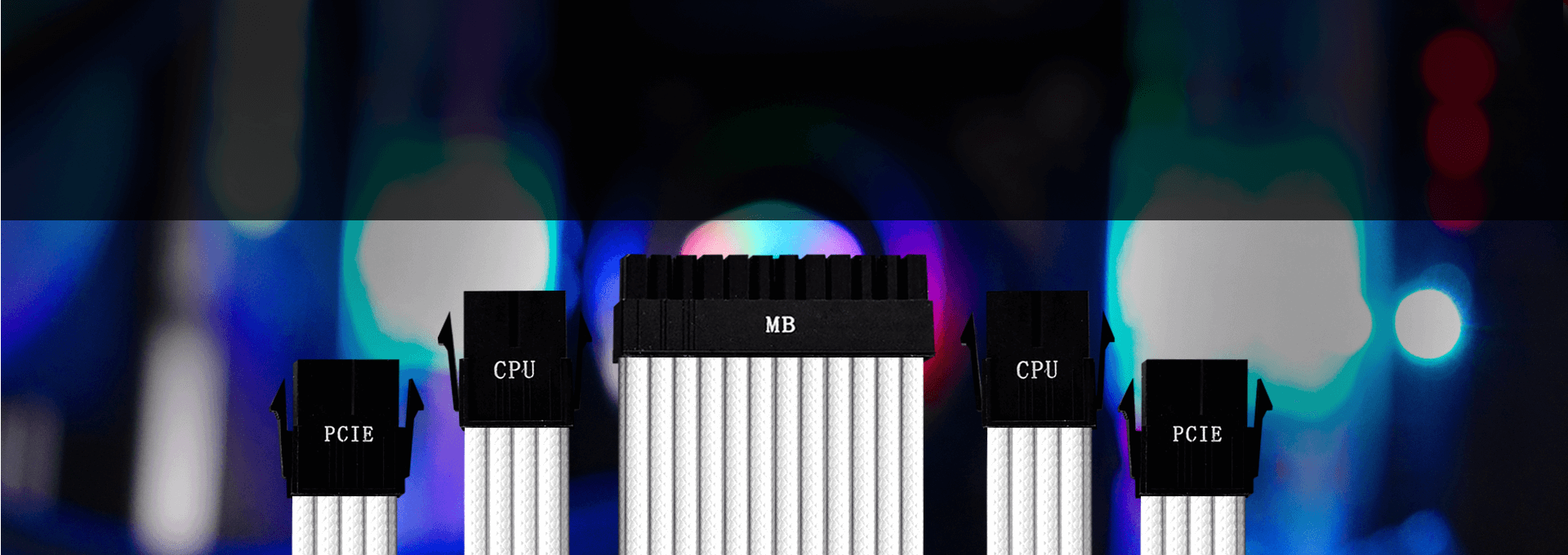 Bộ dây nguồn nối dài Cooler Master Colored Extension Black