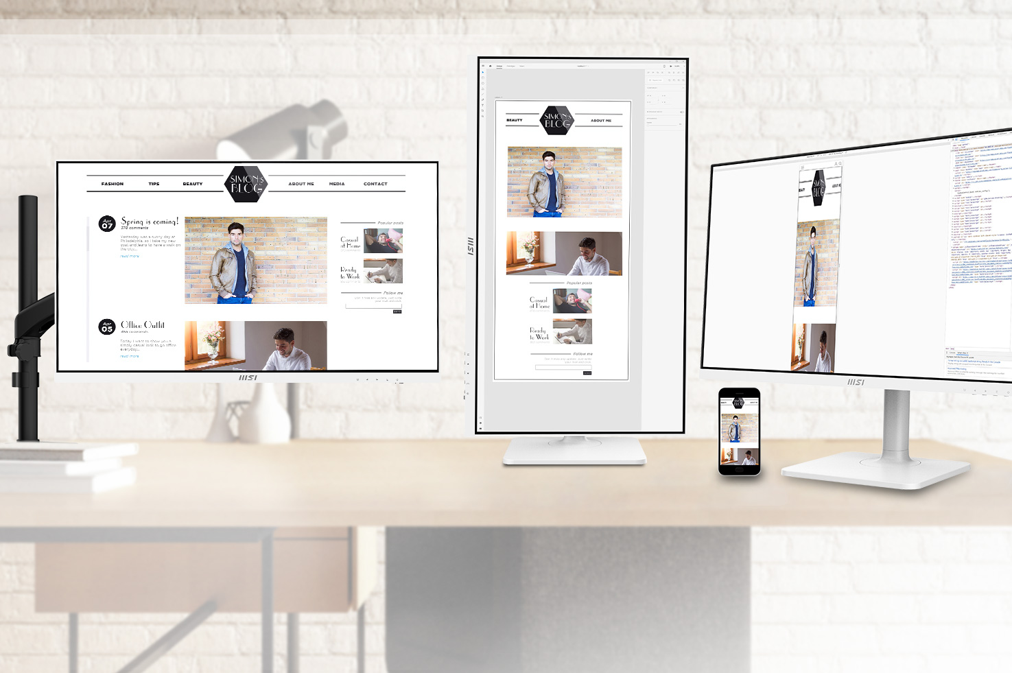 Màn Hình MSI Modern MD272XPW 27 inch FHD IPS 100Hz