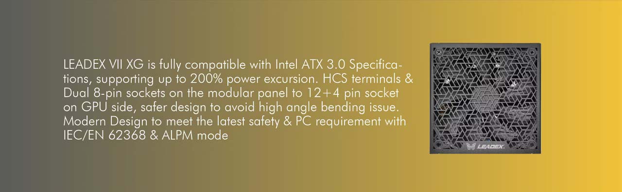 Nguồn máy tính Super Flower Leadex VII 1300W ATX 3.1 80 Plus Gold