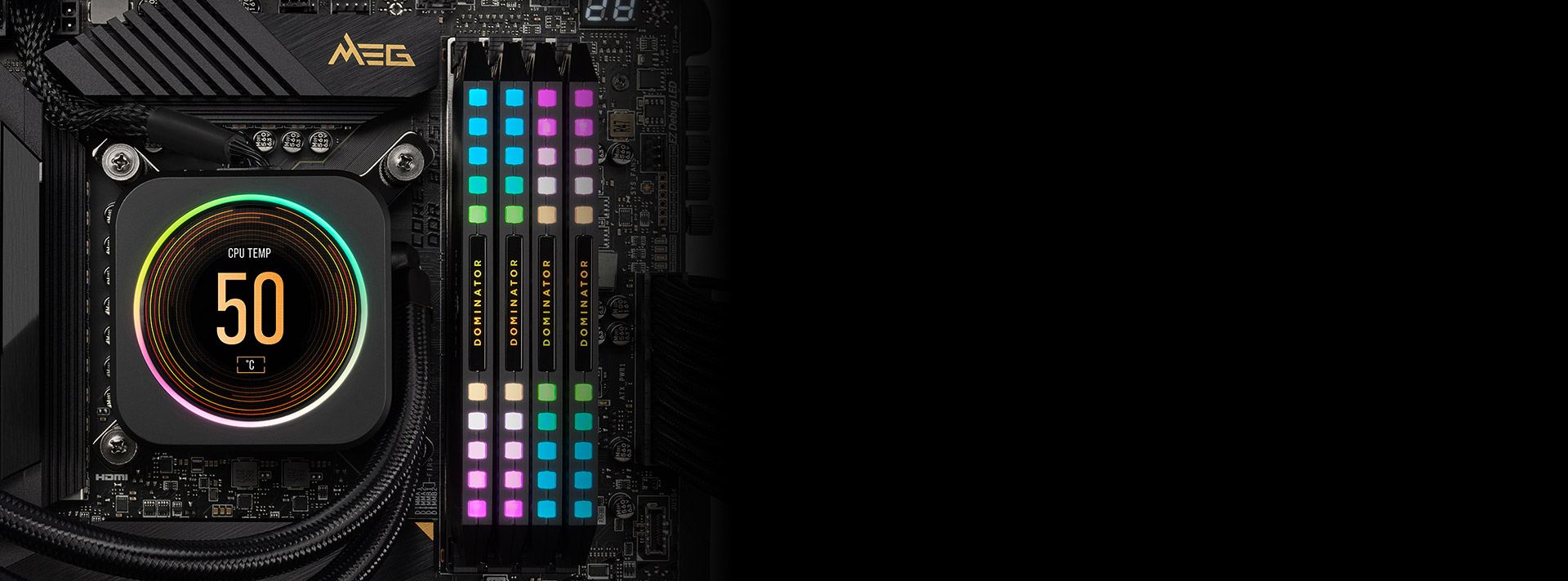 Ram PC Corsair Dominator Platinum RGB Black 32GB 6200MHz DDR5 (2x16GB)