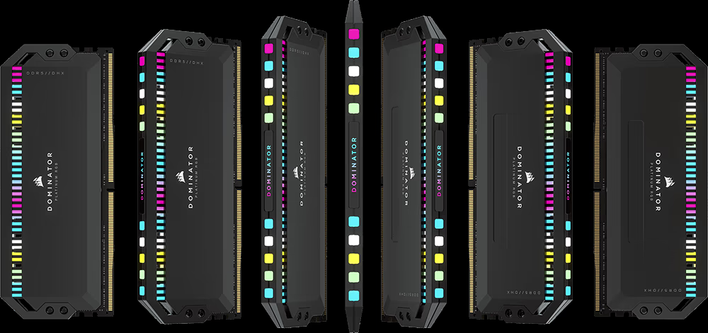 Ram PC Corsair Dominator Platinum RGB Black 32GB 6200MHz DDR5 (2x16GB)