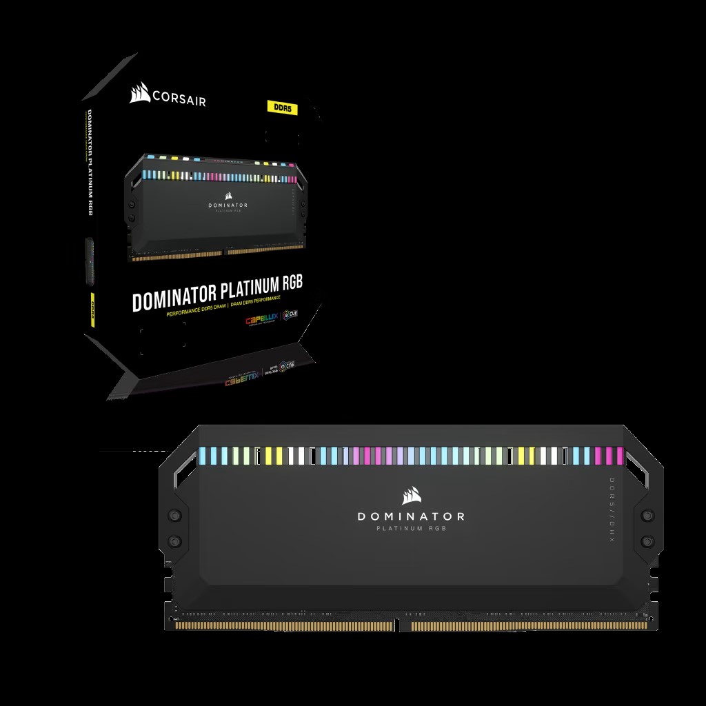 Ram PC Corsair Dominator Platinum RGB Black 32GB 6200MHz DDR5 (2x16GB)