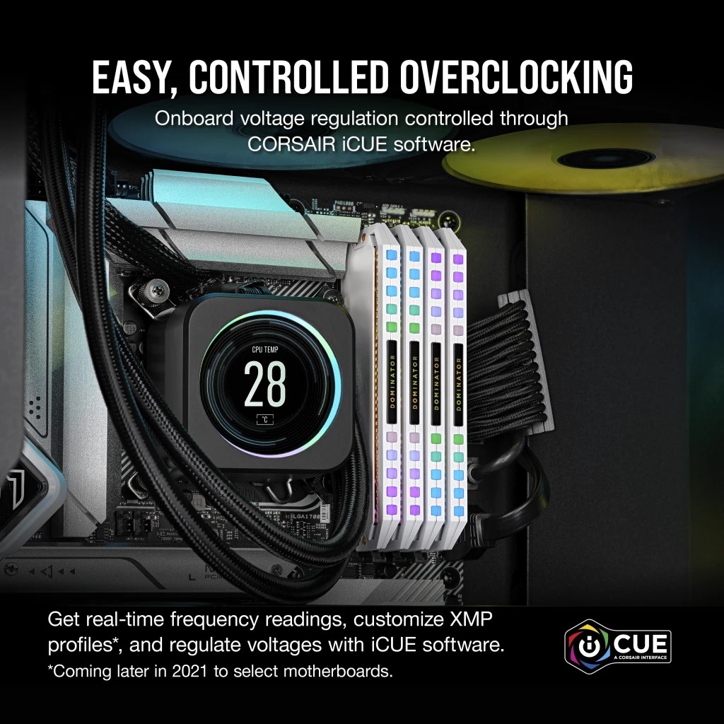 Ram PC Corsair Dominator Platinum RGB White 64GB 5200MHz DDR5 (2x32GB)_CMT64GX5M2B5200C40W