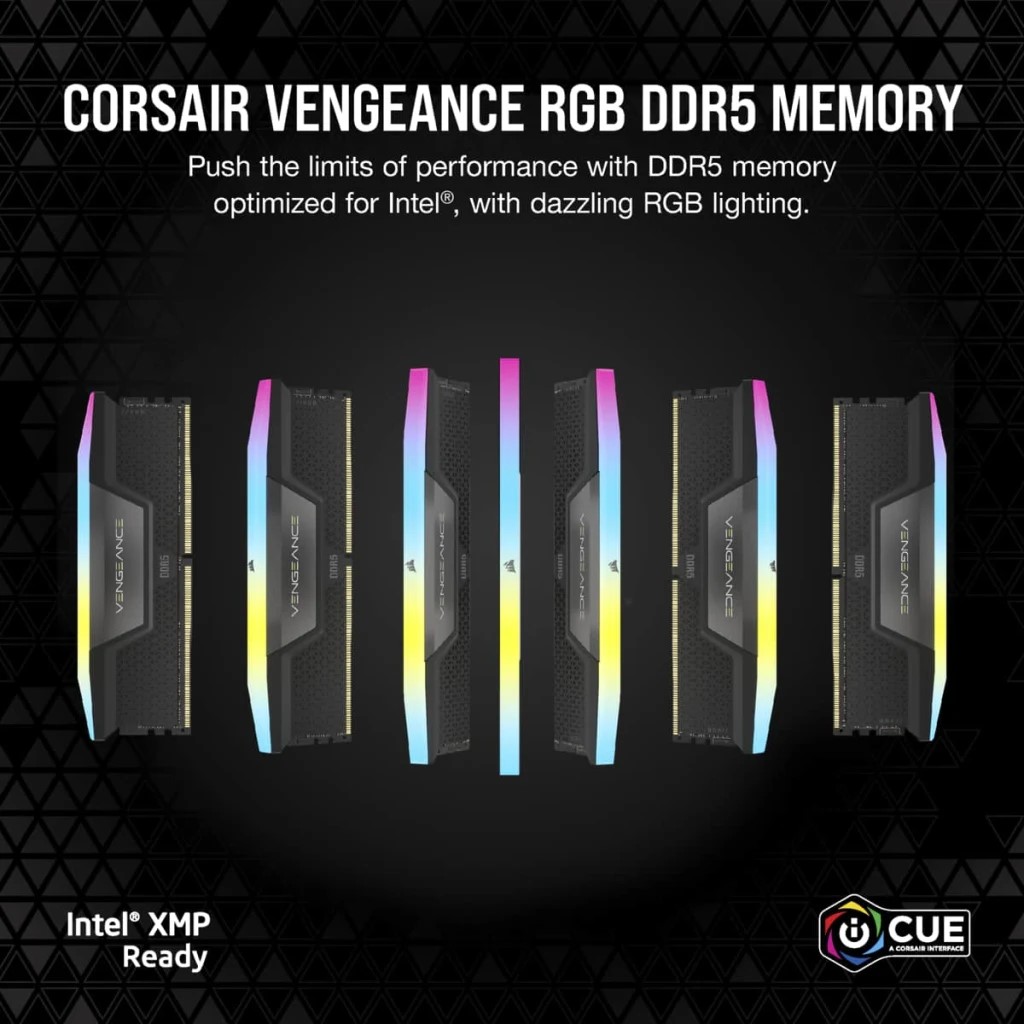 Ram PC Corsair Vengeance RGB 32GB (2x16Gb) DDR5 5600Mhz