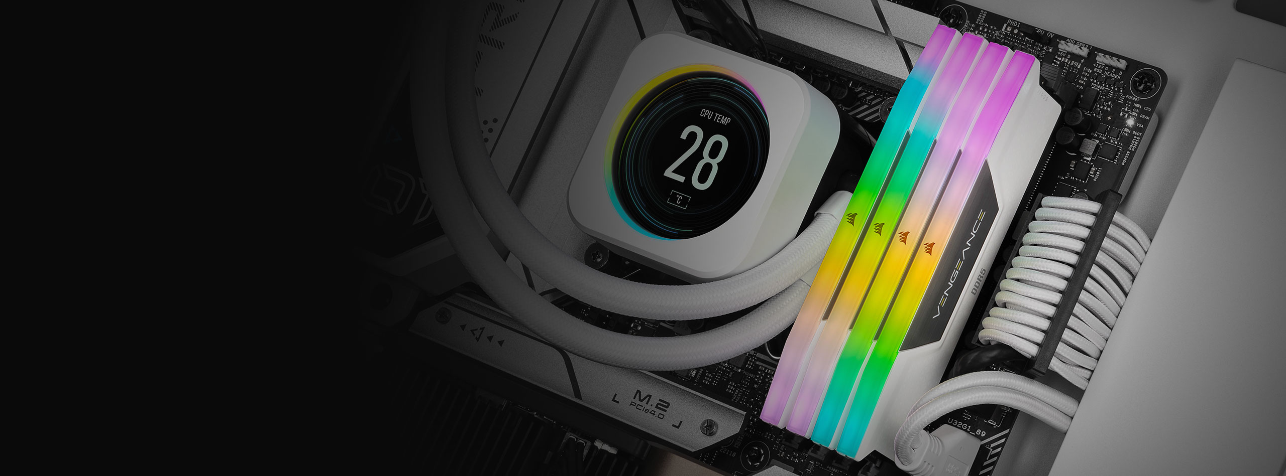 Ram PC Corsair Vengeance RGB 32GB (2x16Gb) DDR5 5600Mhz