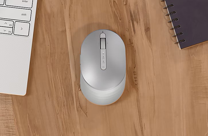 Chuột Không Dây Dell Premier Rechargeable MS7421W Bạc (USB/Bluetooth)
