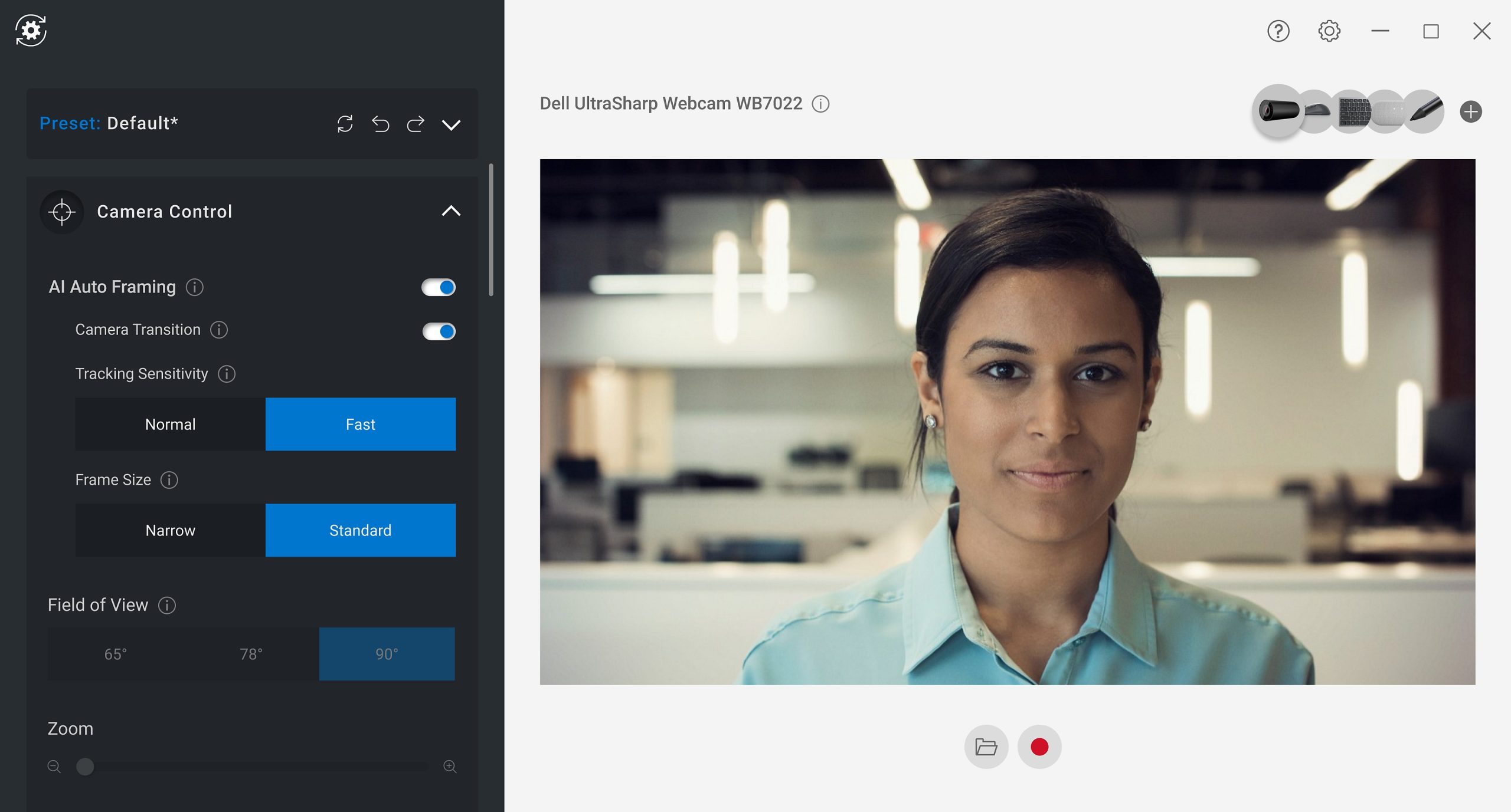 Webcam Máy Tính Dell UltraSharp WB7022 4K