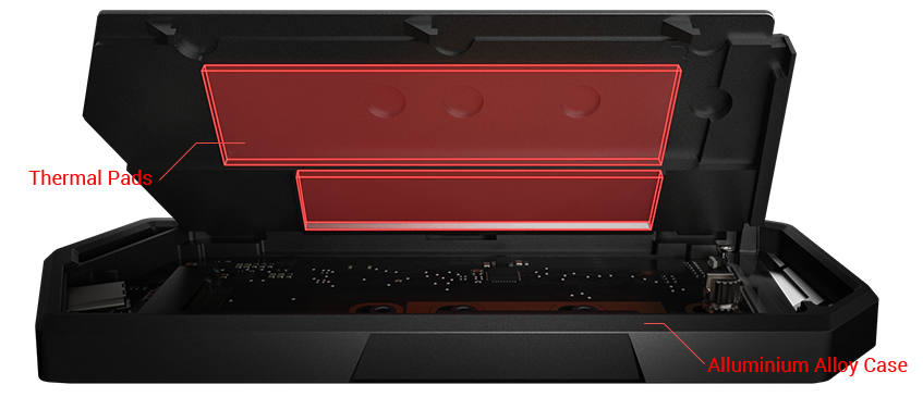 Box ổ cứng SSD Asus ROG Strix Arion NVMe PCIe 