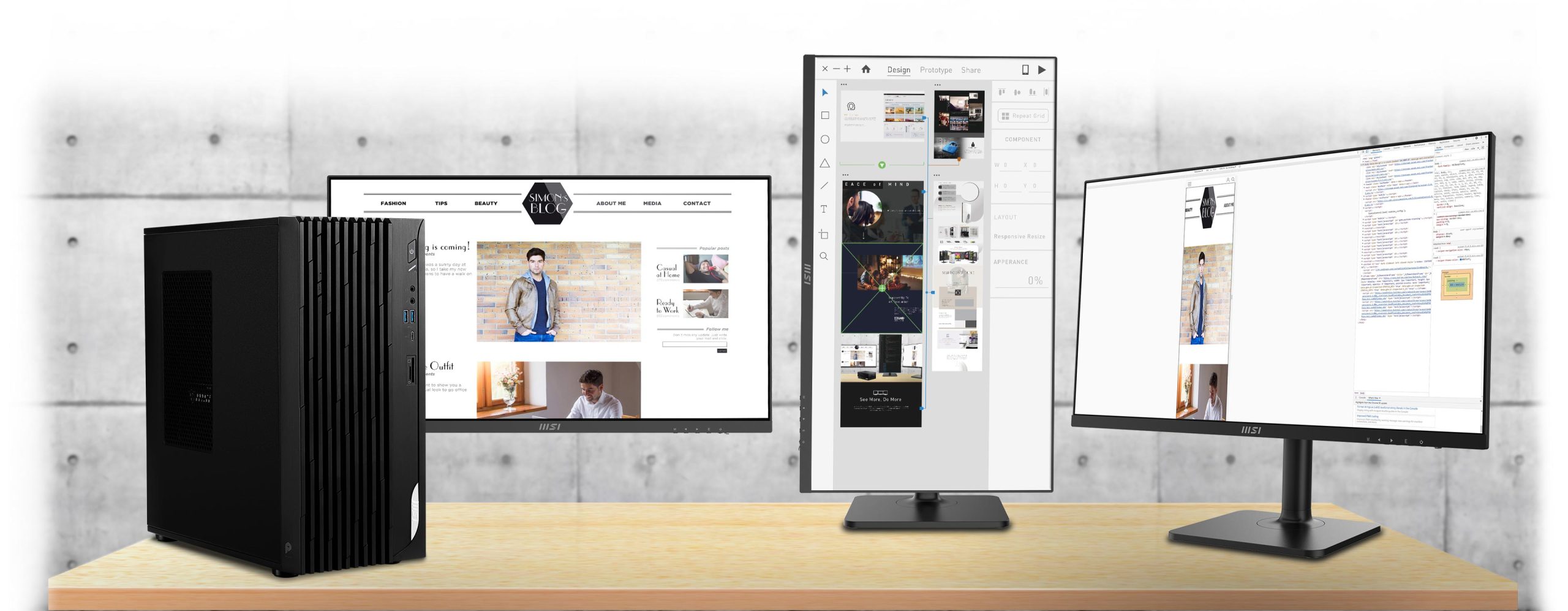 Máy tính để bàn MSI PRO DP180 14M i7 14700 | 16GB RAM | 512GB SSD