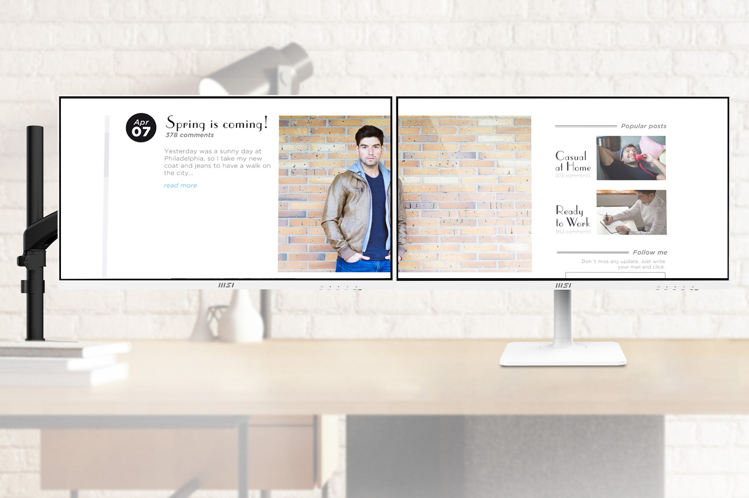 Màn Hình MSI Modern MD272XPW 27 inch FHD IPS 100Hz