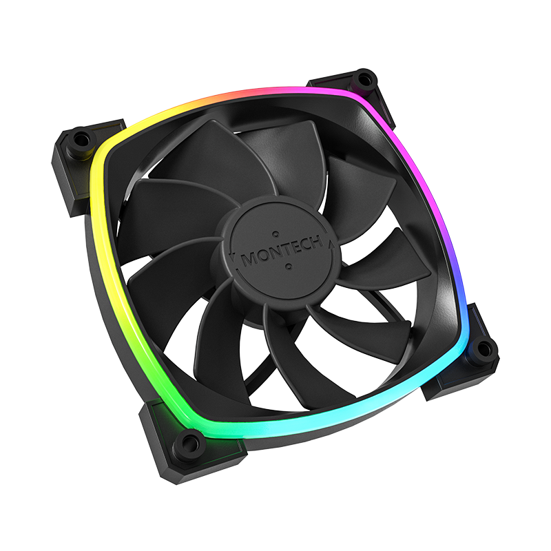 Fan Case Montech RX120 PWM ARGB (Black/White)
