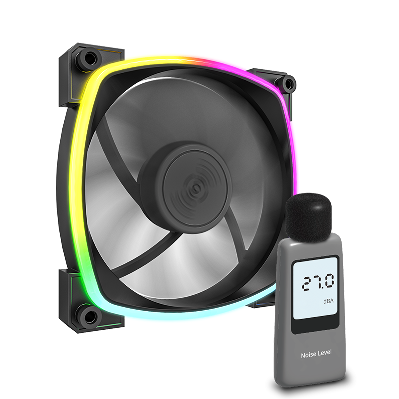 Fan Case Montech RX120 PWM ARGB (Black/White)