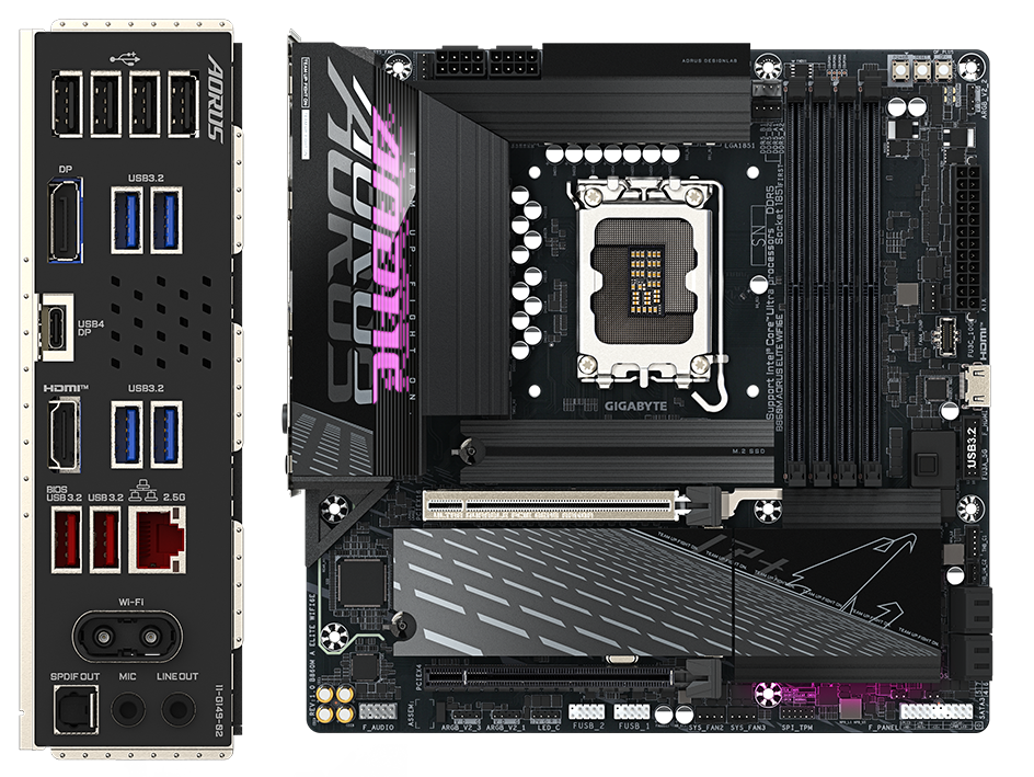 Bo mạch chủ Gigabyte B860M AORUS ELITE WIFI6E