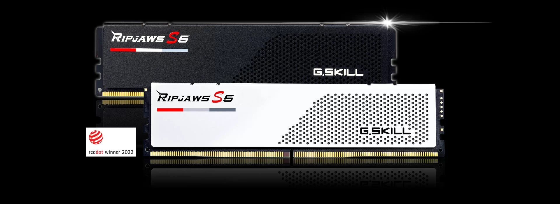 Ram PC G.Skill Ripjaws S5 32GB 5600MHz DDR5 (16GBx2) White