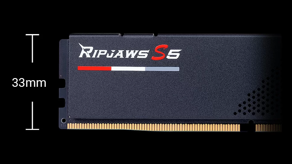 Ram PC G.Skill Ripjaws S5 32GB 5600MHz DDR5 (16GBx2) Black