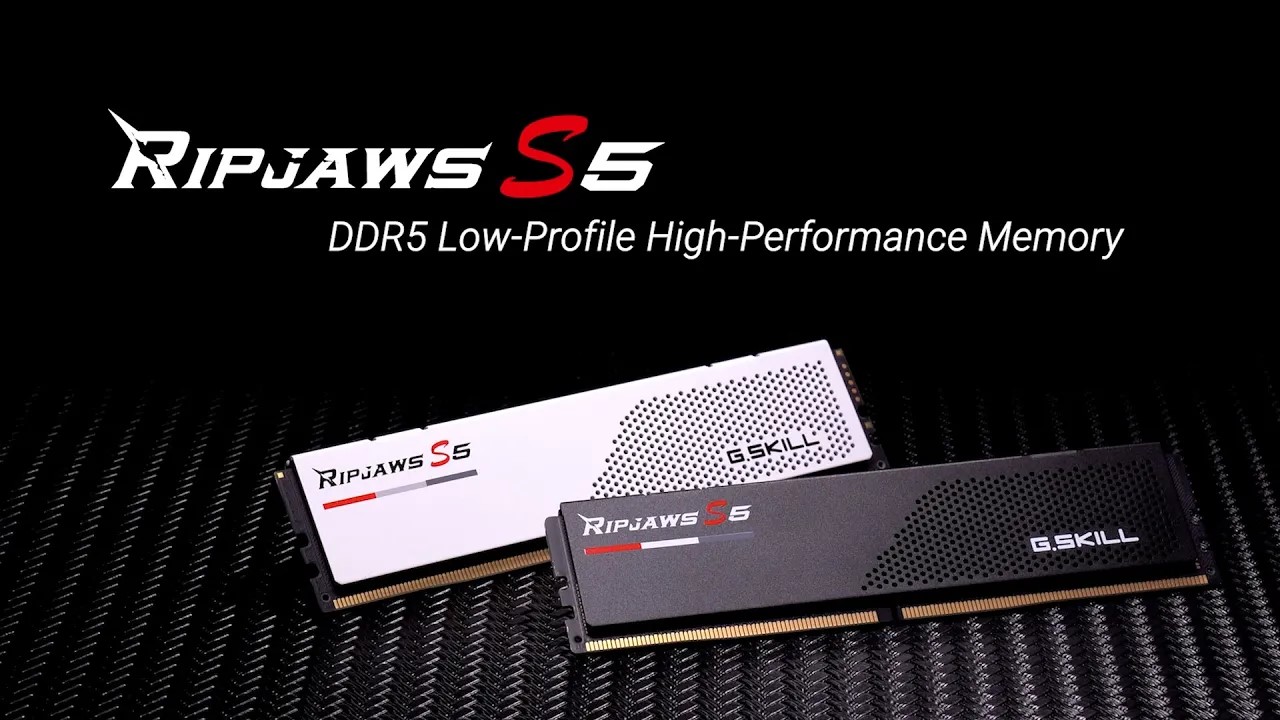 Ram PC G.Skill Ripjaws S5 32GB 5600MHz DDR5 (16GBx2) White