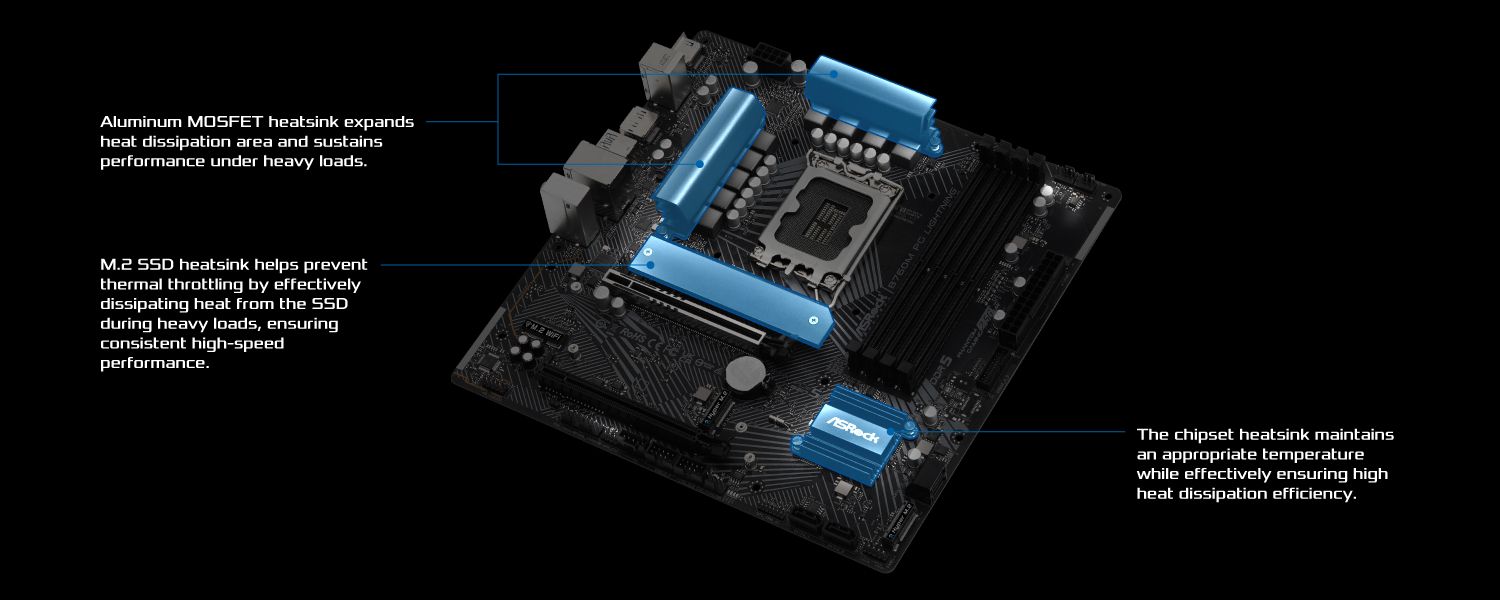 Bo mạch chủ ASrock B760M PG Lightning DDR5