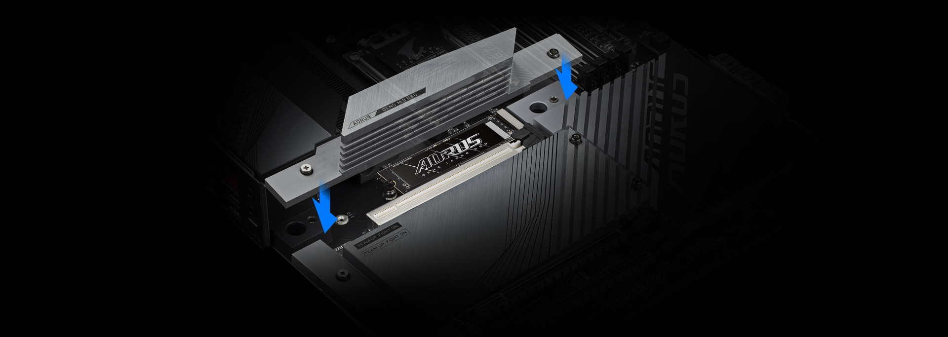 Ổ cứng SSD GIGABYTE AORUS Gen5 14000 1TB PCIe Gen 5.0 x4 NVMe V-NAND M.2 2280 (AG514K1TB)