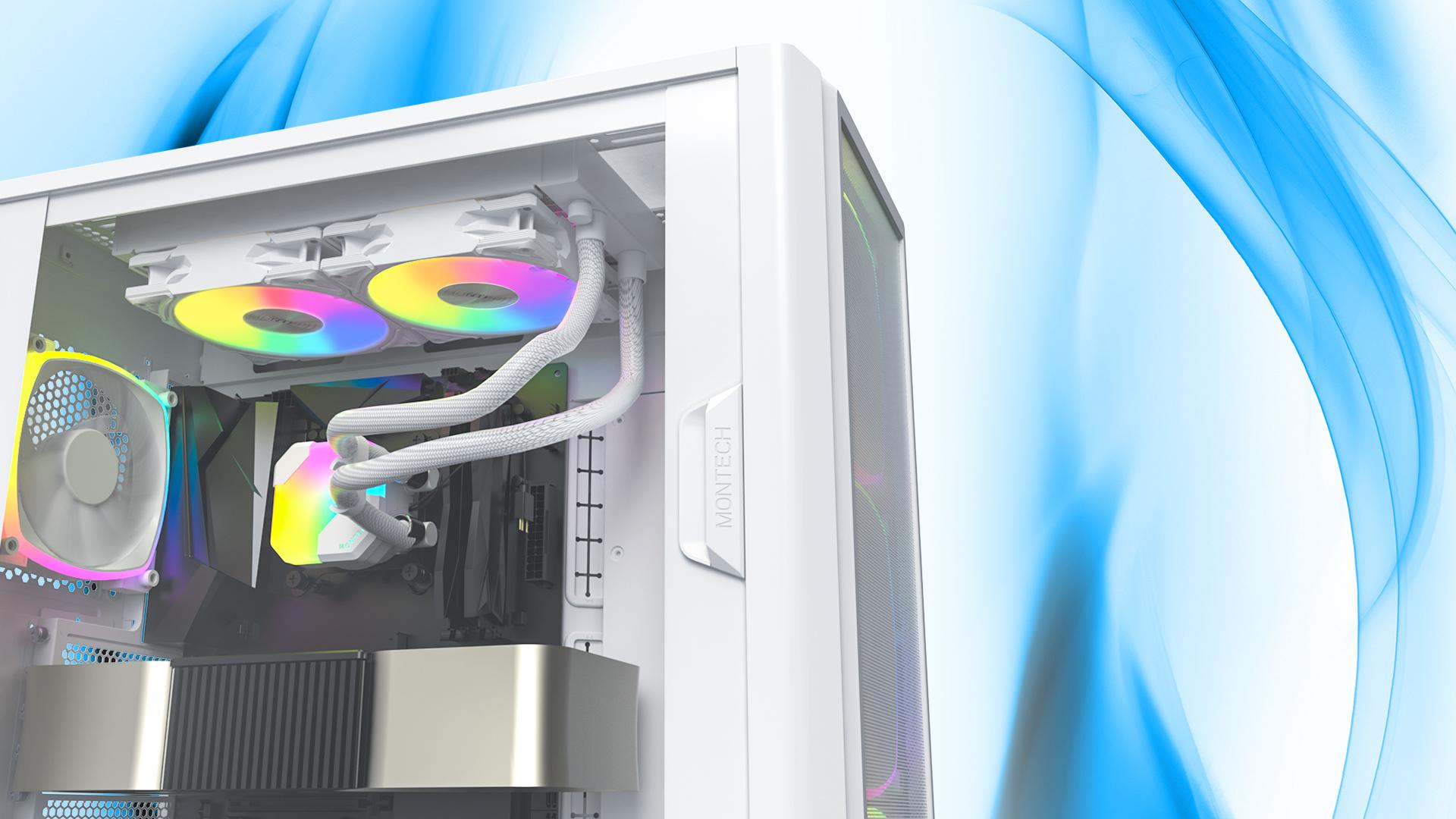 Bộ tản nhiệt nước AIO CPU Montech HyperFlow 240 White ARGB