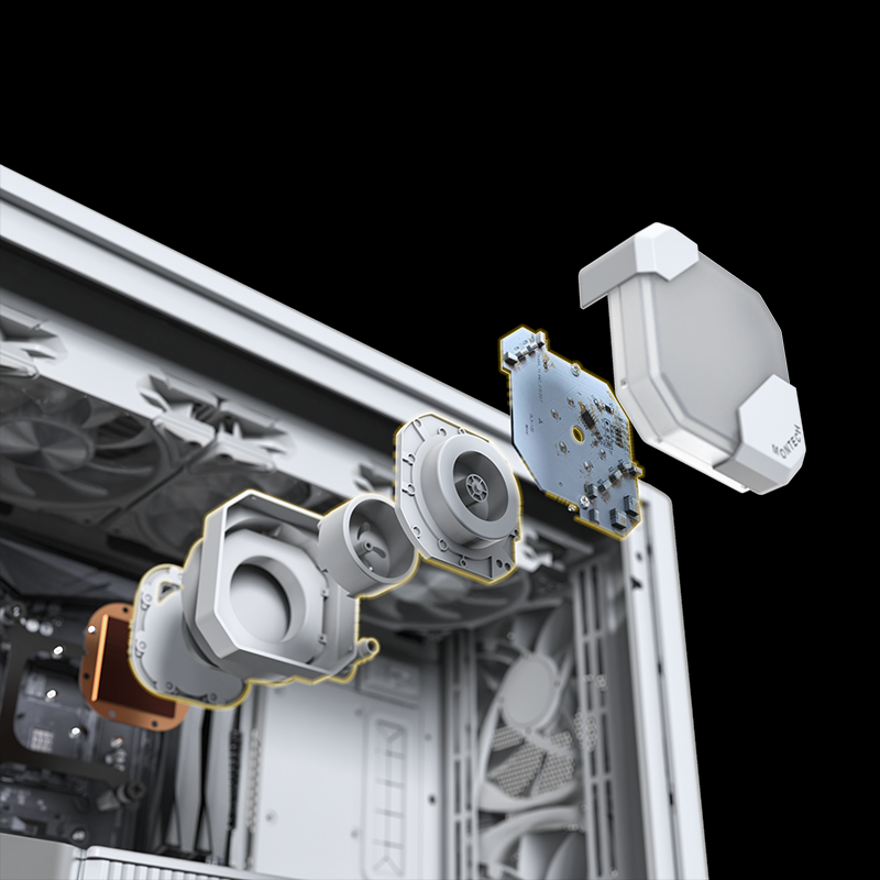 Bộ tản nhiệt nước AIO CPU Montech HyperFlow 360 White ARGB