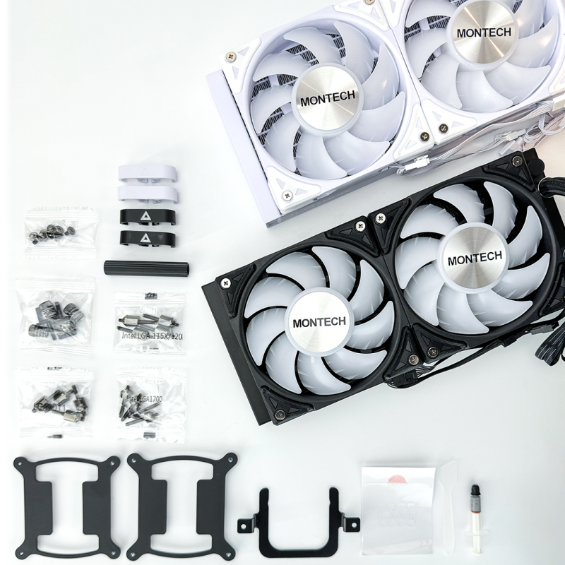 Bộ tản nhiệt nước AIO CPU Montech HyperFlow 360 White ARGB