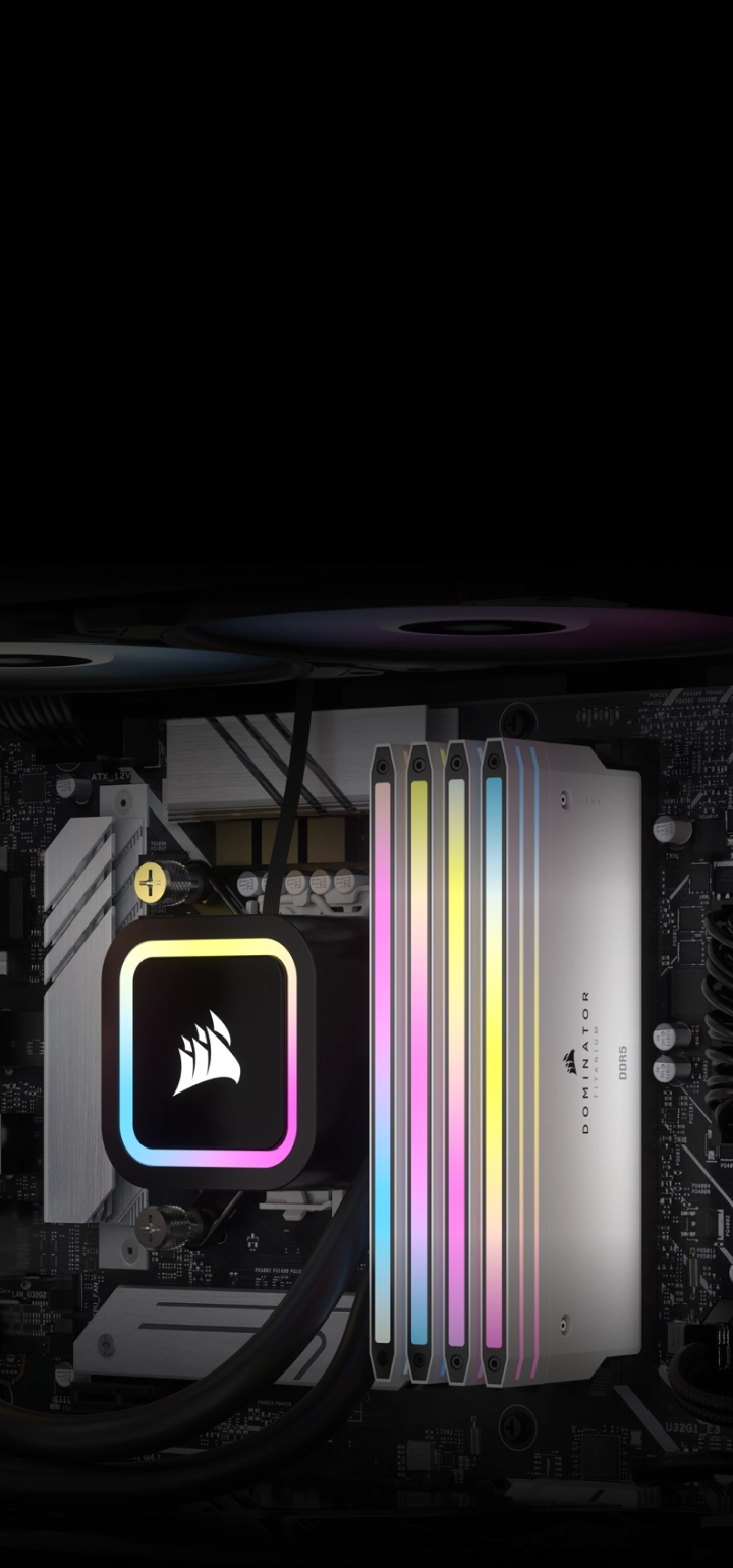 Ram PC Corsair Dominator Titanium RGB Black 64GB 6000MHz DDR5 (2x32GB)