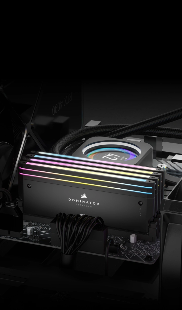 Ram PC Corsair Dominator Titanium RGB Black 64GB 6400MHz DDR5 (2x32GB)