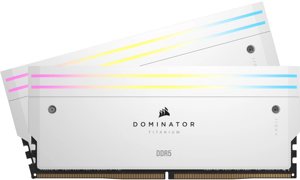 Ram PC Corsair Dominator Titanium RGB White 32GB 6400MHz DDR5 (2x16GB)