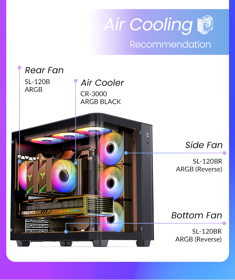 Vỏ máy tính Jonsbo TK-3 Black