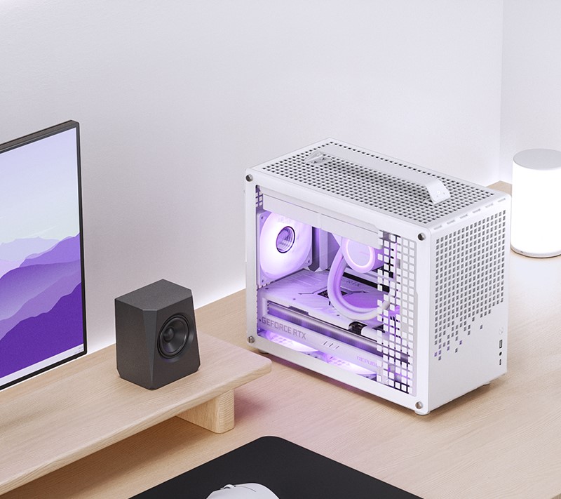 Vỏ Máy Tính Jonsbo Z20 Micro ATX White ( Có Tay Cầm )