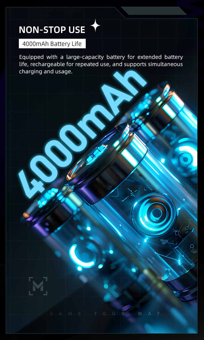 Bàn Phím Cơ Gaming Machenike K600T-B8 WIRELESS Grey Blue