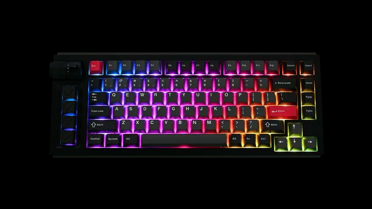 Bàn Phím Cơ Không Dây Keychron Lemokey L1-M3 Carbon Black RGB Hotswap (Gateron Brown Sw)