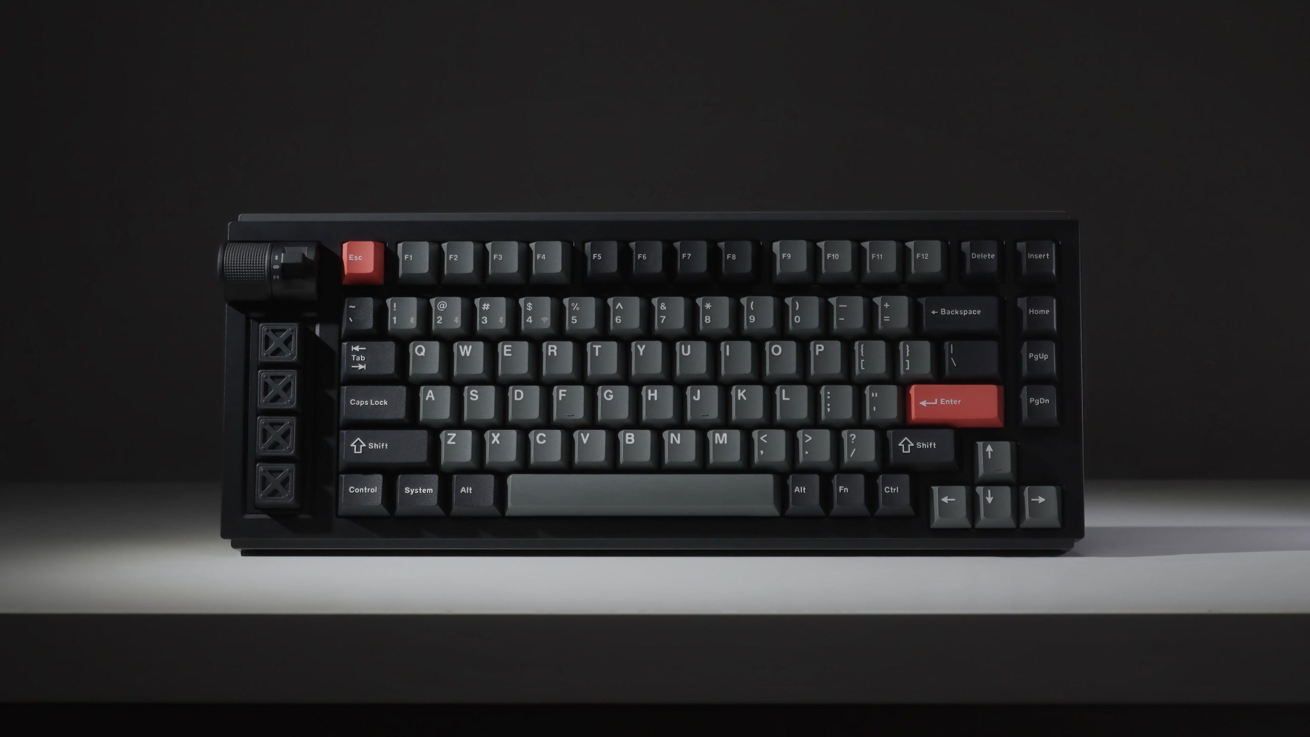 Bàn Phím Cơ Không Dây Keychron Lemokey L1-M3 Carbon Black RGB Hotswap (Gateron Brown Sw)