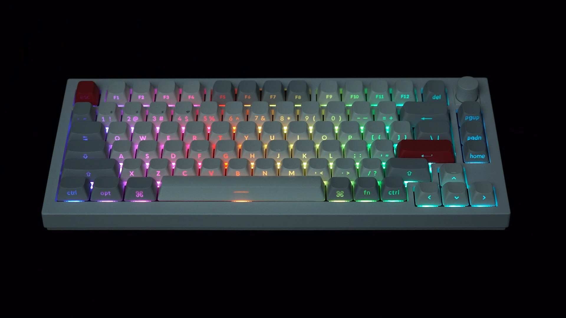Bàn Phím Cơ Không Dây Keychron Q1 Max Shell White RGB Knob Hotswap (Gateron Sw)