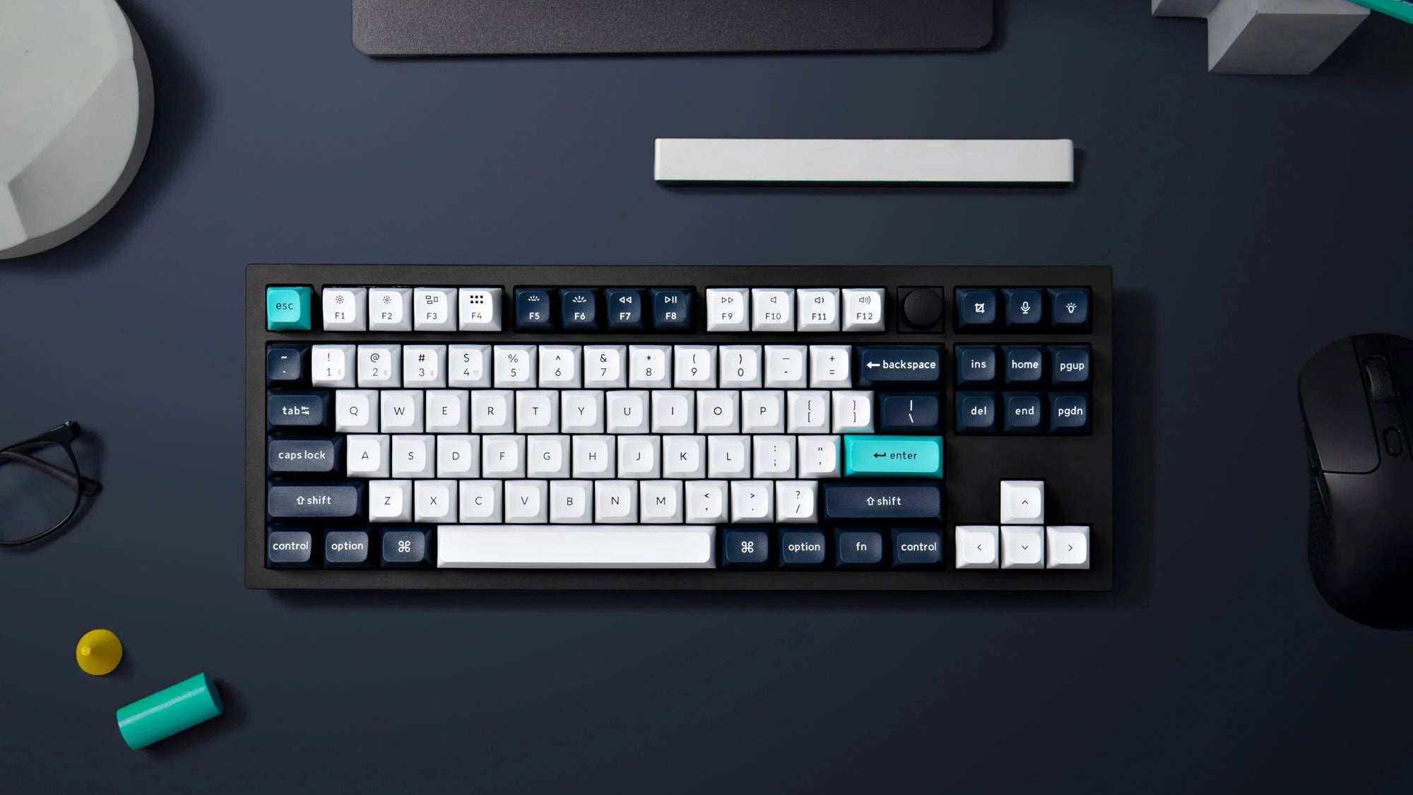 Bàn Phím Cơ Không Dây Keychron Q3 Max Carbon Black RGB Knob Hotswap (Gateron Sw)