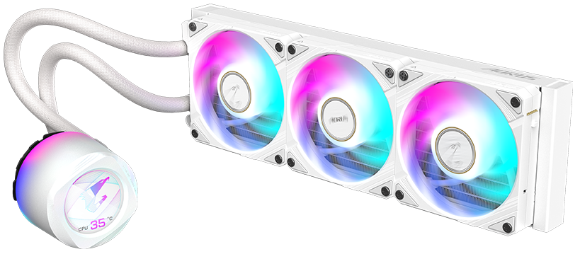 Bộ Tản Nhiệt Nước AIO GIGABYTE AORUS WATERFORCE X II 360 ICE White
