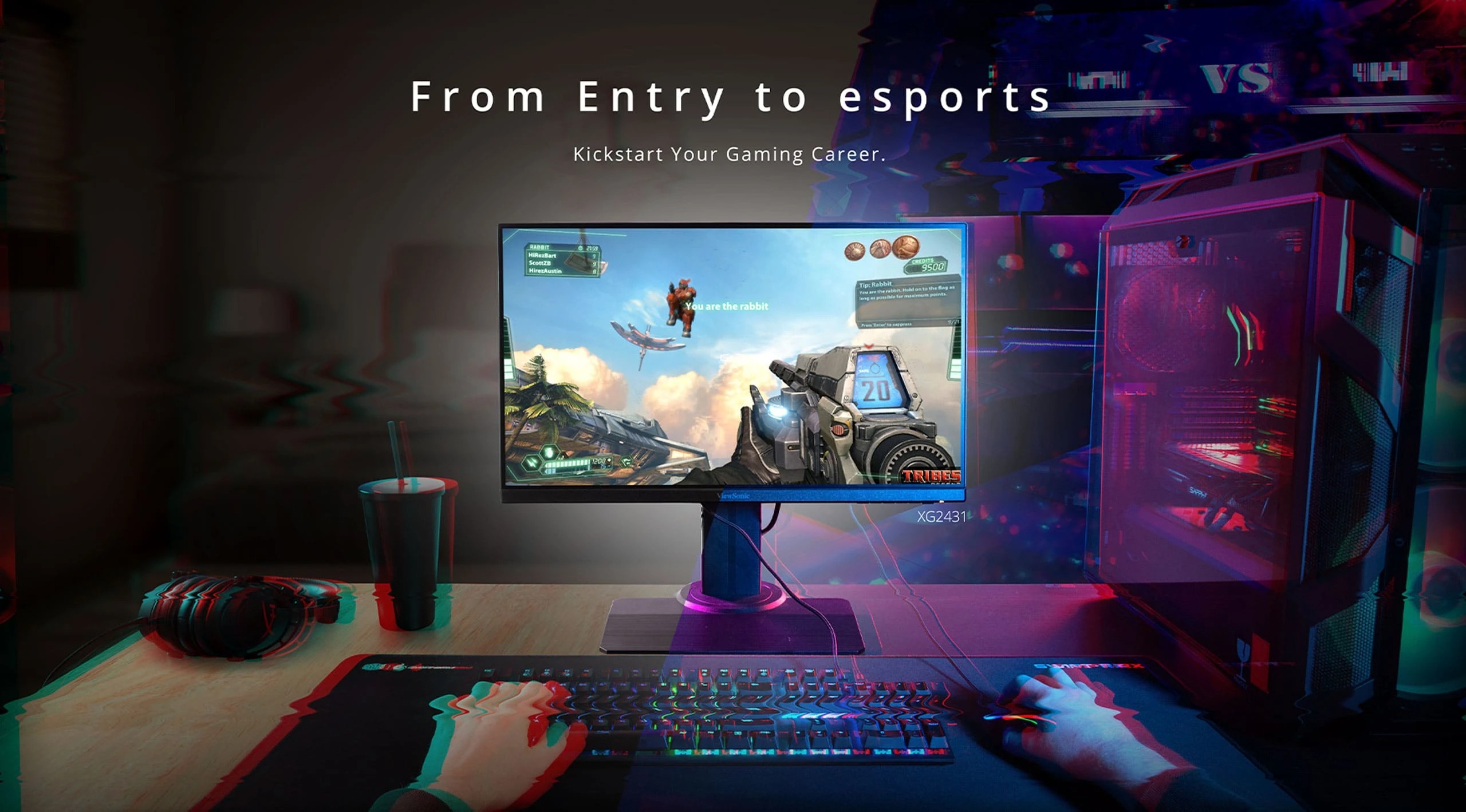 Màn Hình Gaming ViewSonic XG2431 24 inch FHD IPS 240Hz