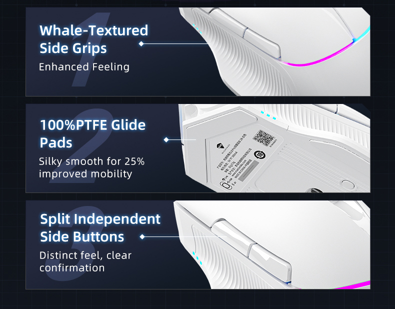 Chuột Gaming Không Dây Machenike L8 Pro Wireless Black