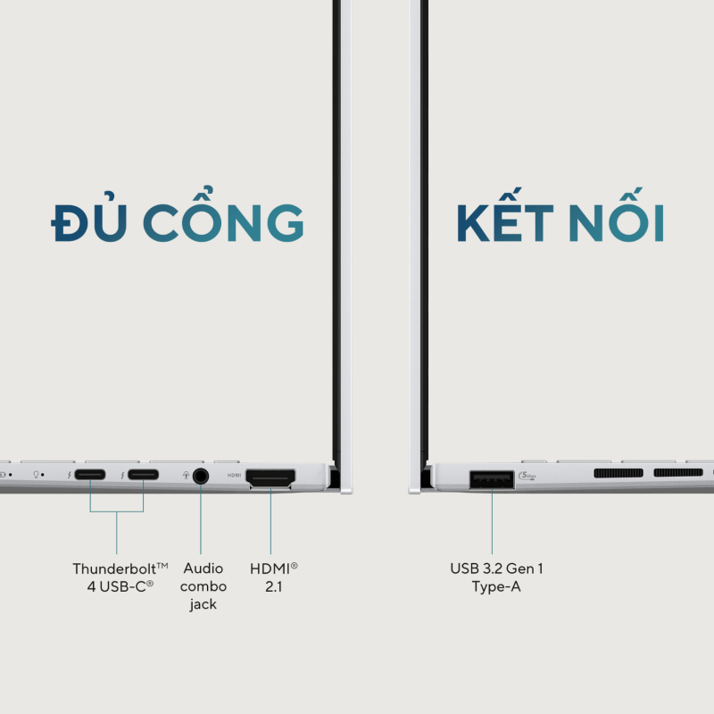 Laptop Asus Zenbook 14 OLED UX3405MA-PP588W (Ultra 5-125H | 16GB | 512GB SSD | Win 11 Home)