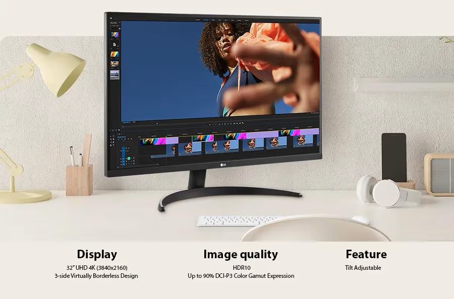 Màn Hình LG 32UR500K-B 32 inch 4K VA 60Hz 4ms