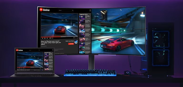 Màn Hình Gaming LG UltraGear 45GS95QE-B 45 inch WQHD OLED 240Hz 0.03ms