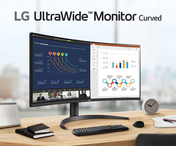 Màn Hình LG UltraWide 34WR55QK-B.ATV 34 inch QHD VA 100Hz