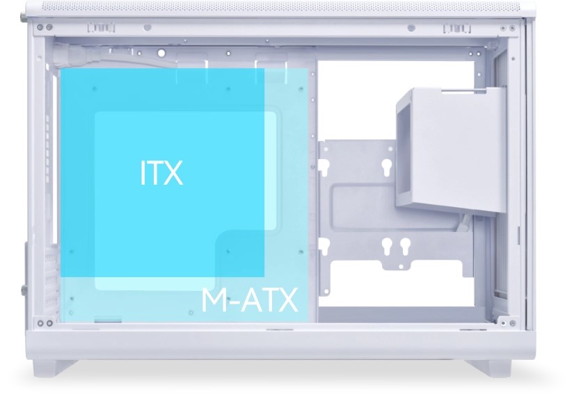 Vỏ Case Lian Li DAN A3-mATX - White