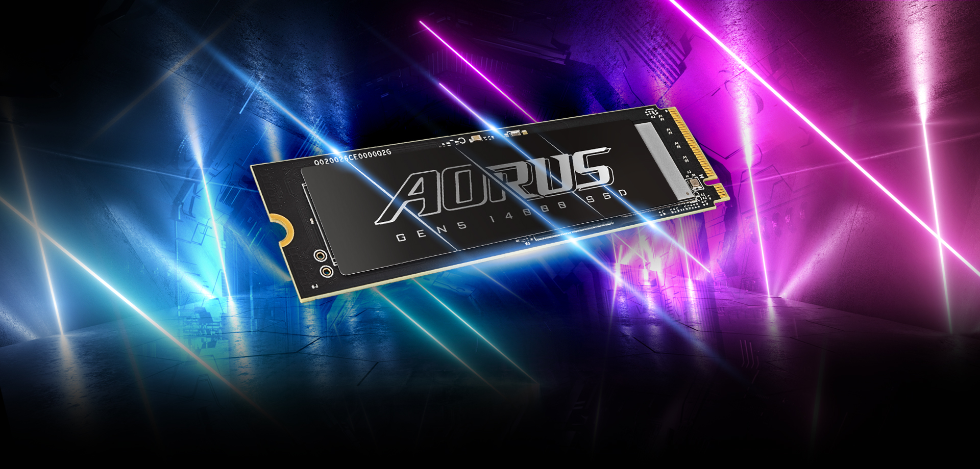 Ổ cứng SSD GIGABYTE AORUS Gen5 14000 2TB PCIe Gen 5.0 x4 NVMe V-NAND M.2 2280 (AG514K2TB)