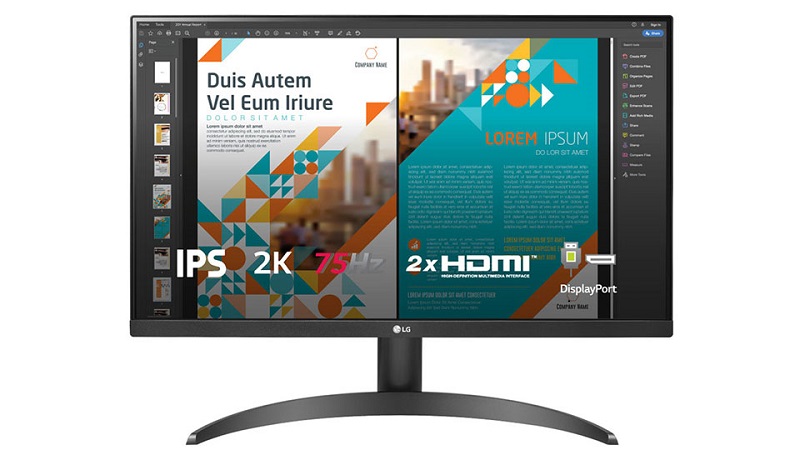Màn Hình đồ hoạ LG 24QP500-B.ATV 24 inch 2K IPS 75Hz