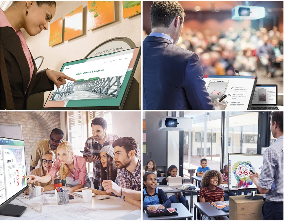 Màn Hình cảm ứng ViewSonic TD2455 24 inch FHD IPS 60Hz (HDMI, Displayport, VGA)