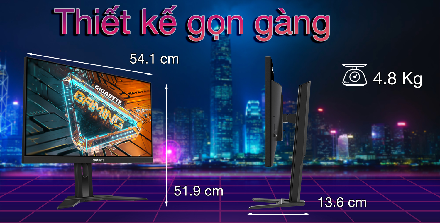 Màn Hình Gaming Gigabyte G24F 2 23.8 inch FHD IPS 165Hz OC 180Hz