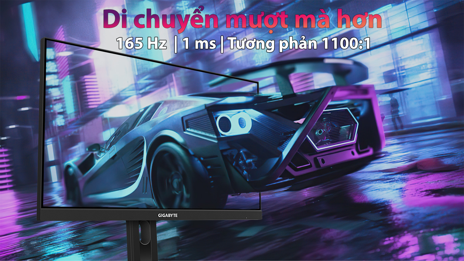 Màn Hình Gaming Gigabyte G24F 2 23.8 inch FHD IPS 165Hz OC 180Hz