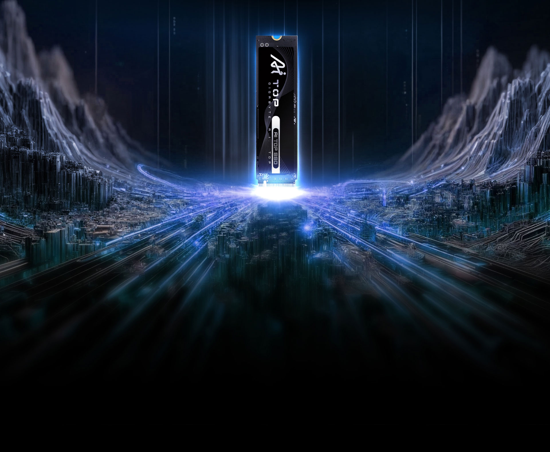 Ổ cứng SSD GIGABYTE AI TOP 100E 2TB NVMe PCIe Gen 4.0 x4 3D NAND M.2 2280 (AI100E2TB)