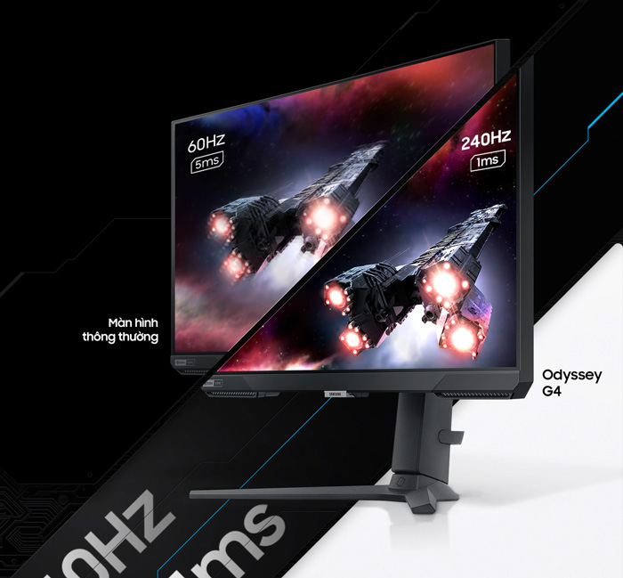 Màn Hình Gaming Samsung Odyssey G4 LS27BG400EEXXV 27 inch FHD IPS 240Hz
